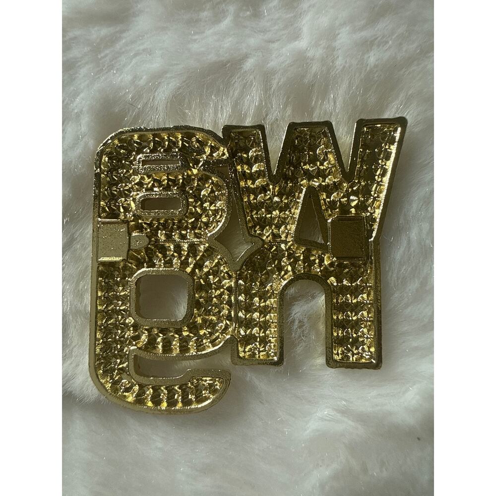 Charm with Rhinestones -Gold Tone - Picture 2 of 2